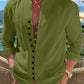 Men’s Retro Long-Sleeve Button Shirt