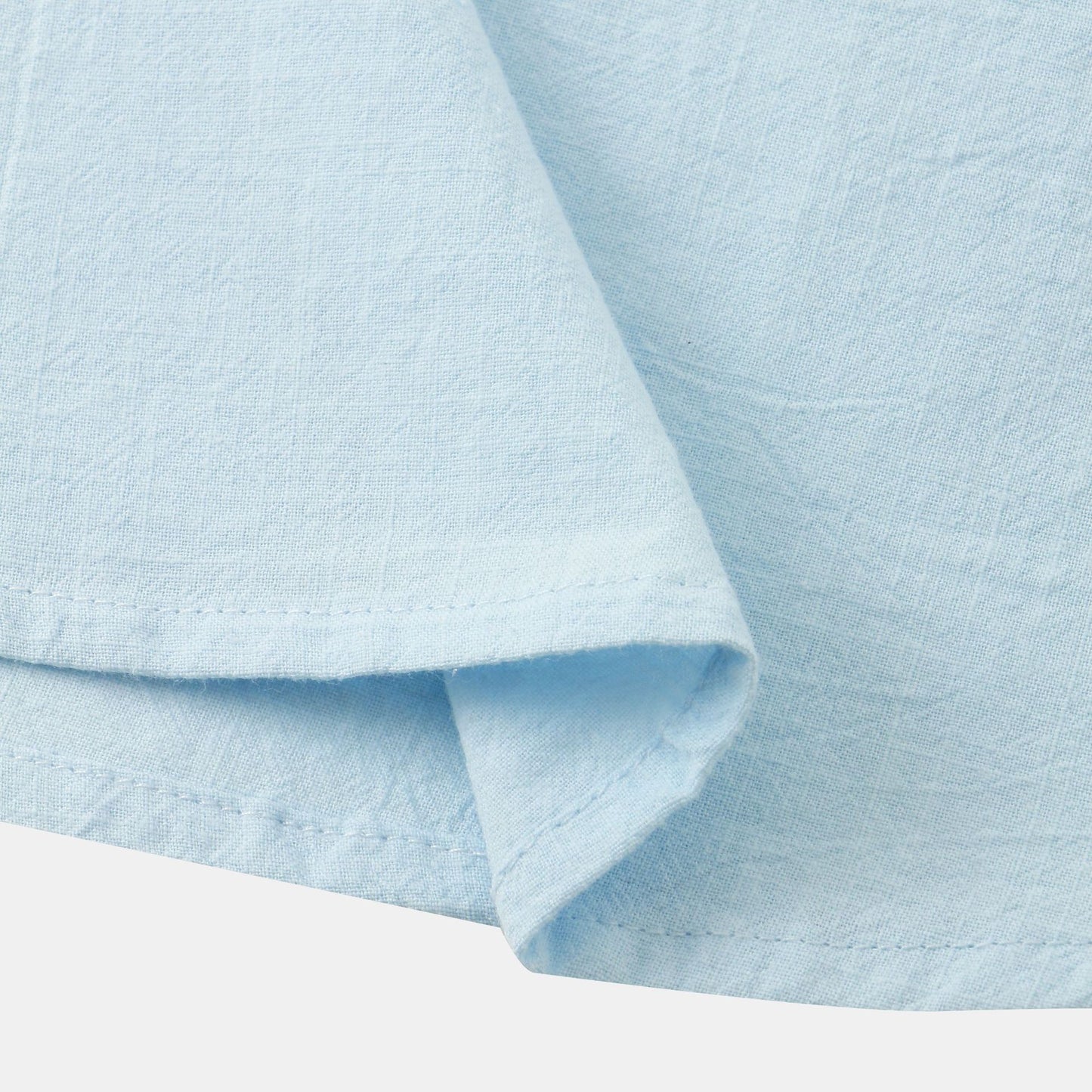 Men’s Casual Solid Color Short-Sleeve Shirt