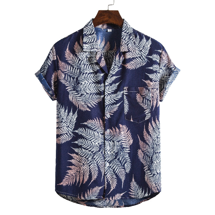 Men’s New Printed Short-Sleeve Beach T-Shirt – Fresh Summer Style