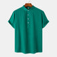 Men’s Casual Solid Color Short-Sleeve Shirt