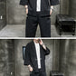 Chinese-Inspired Linen Sang Suit for Men