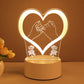 3D Lamp Acrylic USB LED Night Light – Neon Sign Style