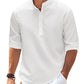 Men’s Casual Long-Sleeve Stand Collar Shirt