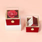 Rotating Soap Flower Rose Gift Box Creative Rotating Rose Jewelry Packaging Box Valentine's Day Gift For Women