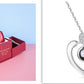 Hot Valentine's Day Gifts Metal Rose Jewelry Gift Box Necklace For Wedding Girlfriend Necklace Gifts