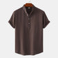 Men’s Casual Solid Color Short-Sleeve Shirt