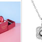 Hot Valentine's Day Gifts Metal Rose Jewelry Gift Box Necklace For Wedding Girlfriend Necklace Gifts