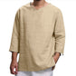 Men’s Loose Casual V-Neck Pullover Shirt