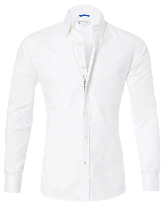Men’s Fashion Long-Sleeve Zipper Shirt