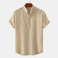 Men’s Casual Solid Color Short-Sleeve Shirt