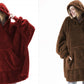 Hoodie Sweatshirt With Big Pocket Tops Sweater Comfortable Loose Double-Sided Fleece Thicker Wearable Blanket