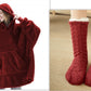 Hoodie Sweatshirt With Big Pocket Tops Sweater Comfortable Loose Double-Sided Fleece Thicker Wearable Blanket