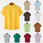 Men’s Casual Solid Color Short-Sleeve Shirt