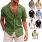 Men’s Casual Short-Sleeve Button-Down Shirt