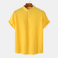 Men’s Casual Solid Color Short-Sleeve Shirt