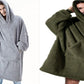 Hoodie Sweatshirt With Big Pocket Tops Sweater Comfortable Loose Double-Sided Fleece Thicker Wearable Blanket