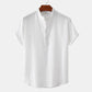Men’s Casual Solid Color Short-Sleeve Shirt