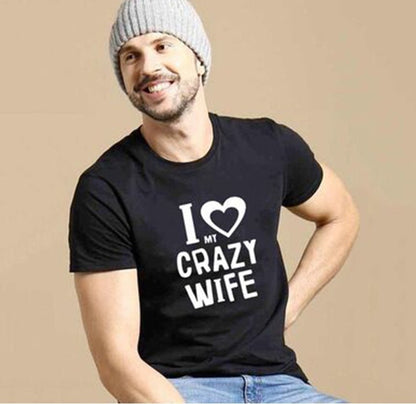 European and American Style Couples Short-Sleeve T-Shirts,