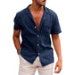 Men’s Casual Short-Sleeve Button-Down Shirt