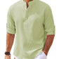 Men’s Casual Long-Sleeve Stand Collar Shirt