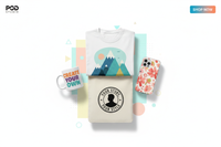 create a banner for POD store