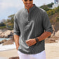 Men’s Casual Long-Sleeve Stand Collar Shirt