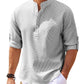 Men’s Casual Long-Sleeve Stand Collar Shirt