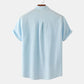 Men’s Casual Solid Color Short-Sleeve Shirt