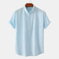 Men’s Casual Solid Color Short-Sleeve Shirt
